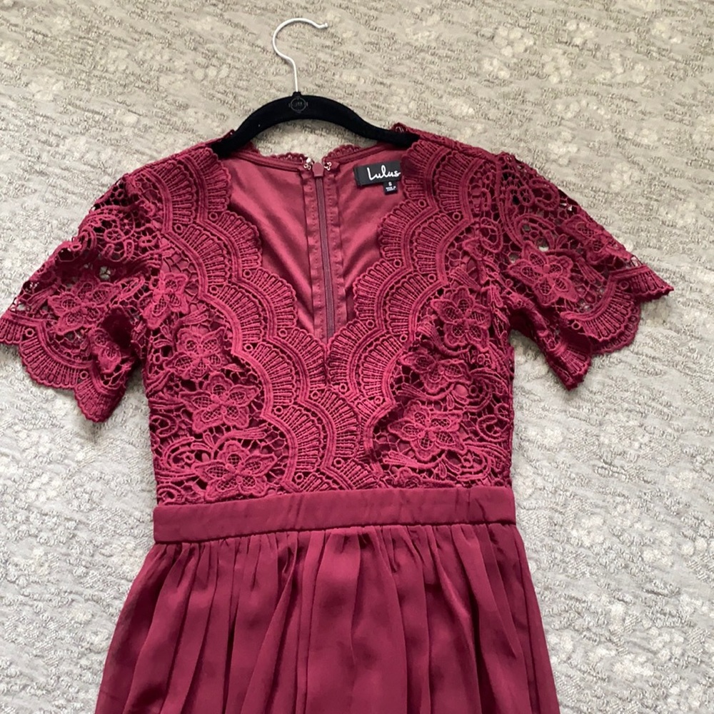 Lulu’s Burgundy Short Dress